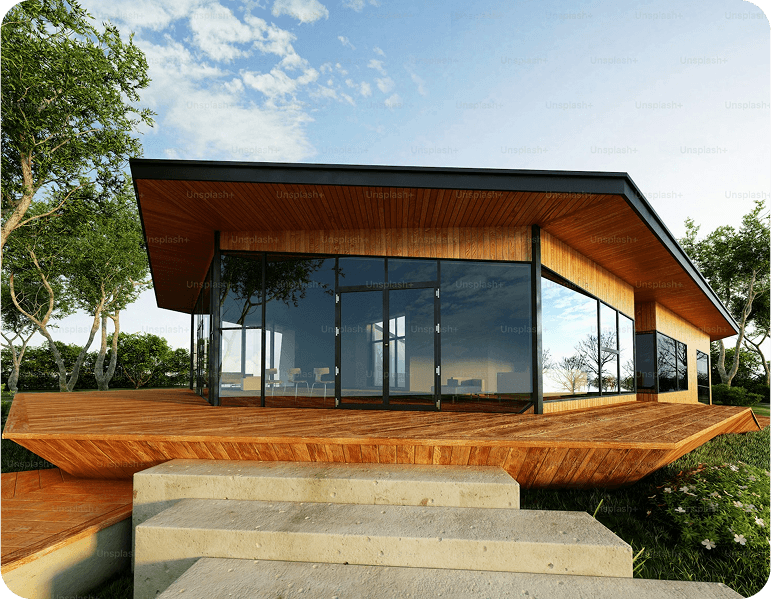 Modern Wooden Retreat